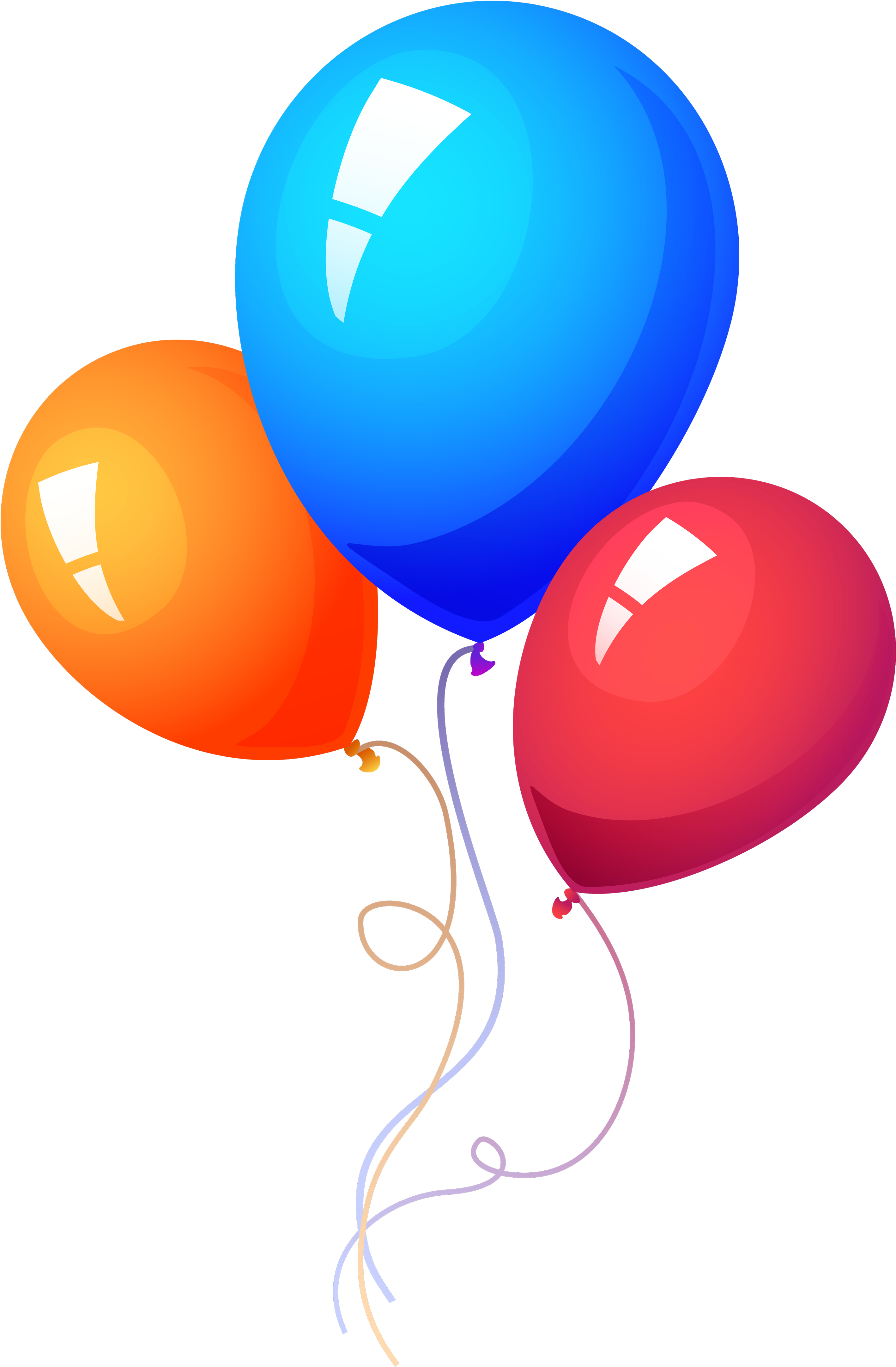 Colorful Birthday Balloons Graphic