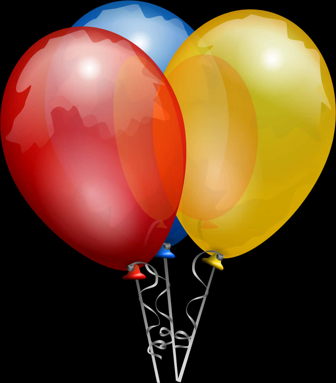 Colorful Birthday Balloons Graphic