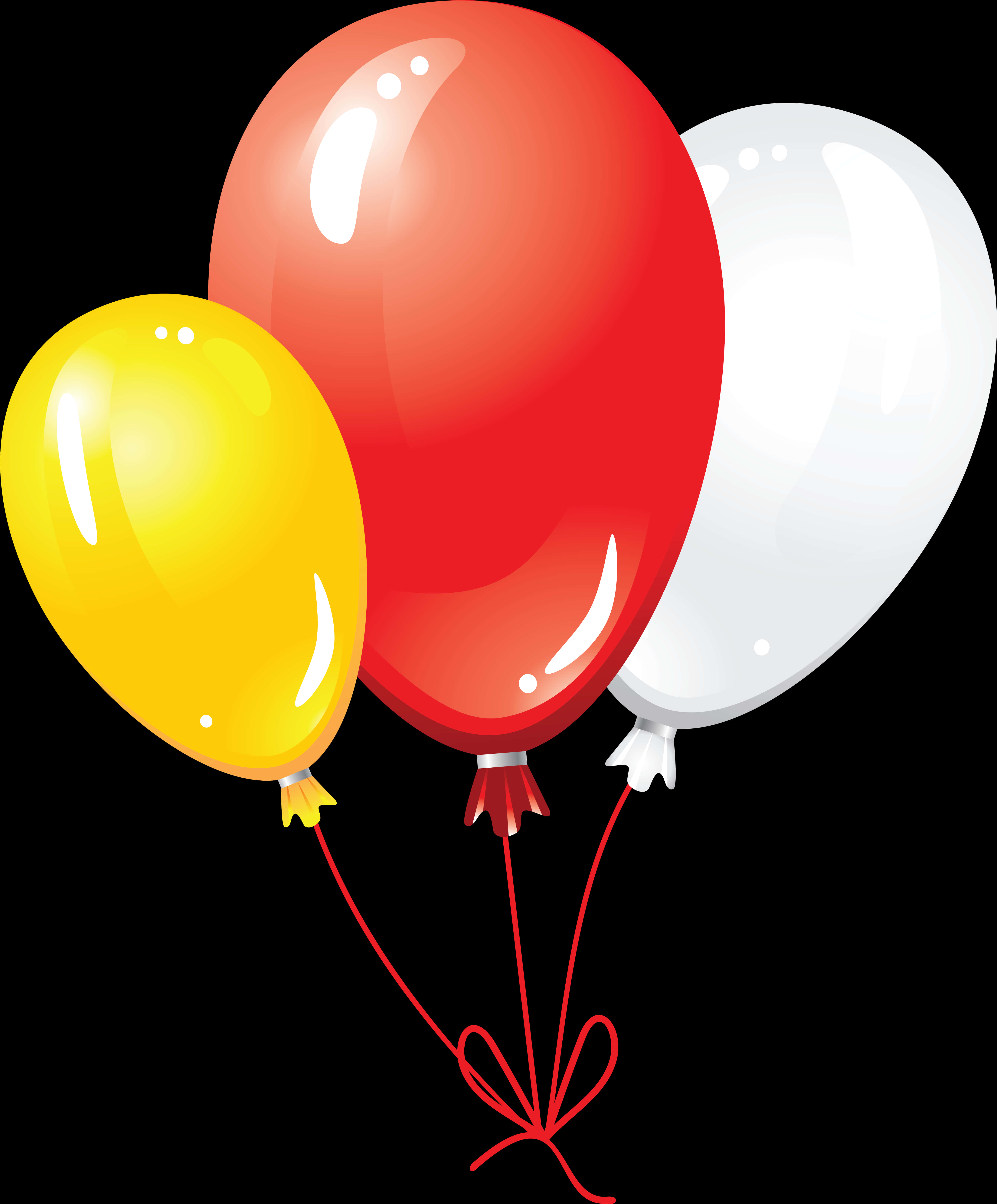 Colorful Birthday Balloons Graphic