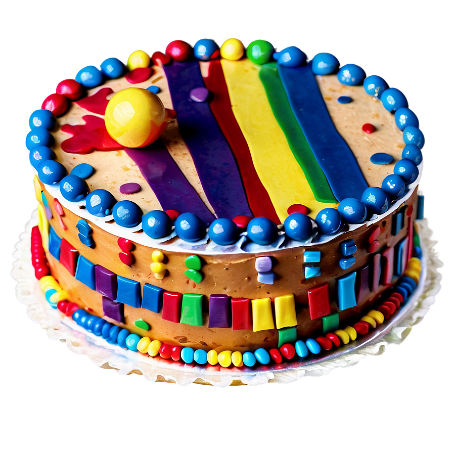 Colorful Birthday Cake Png 05042024