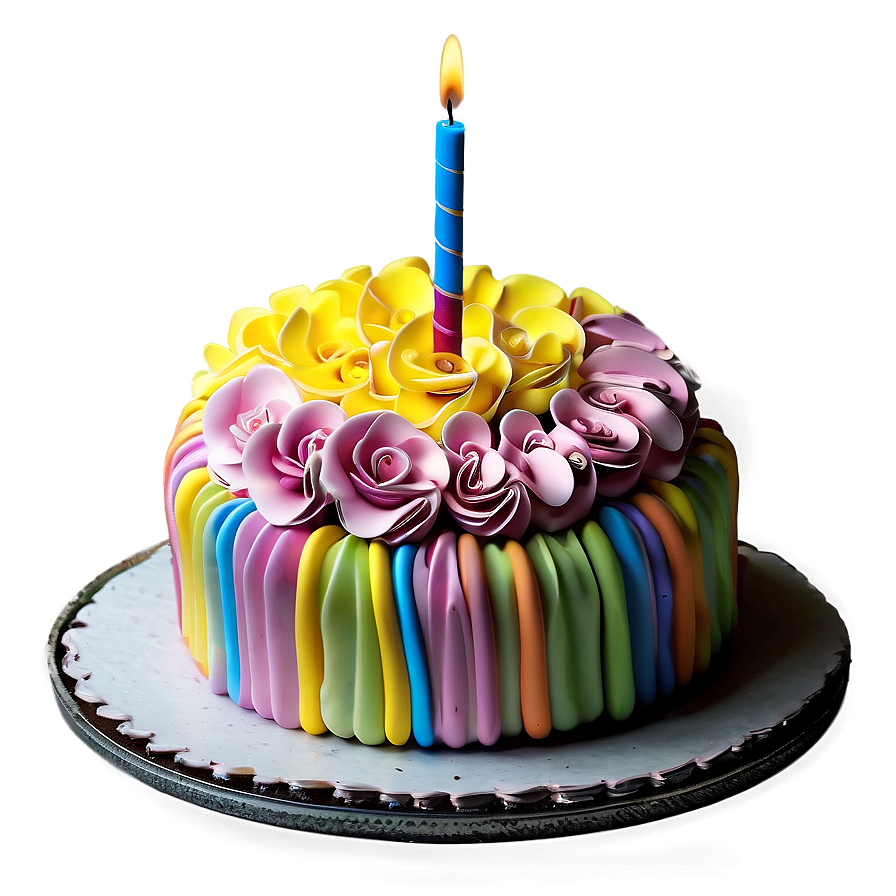 Colorful Birthday Cake Png Kte