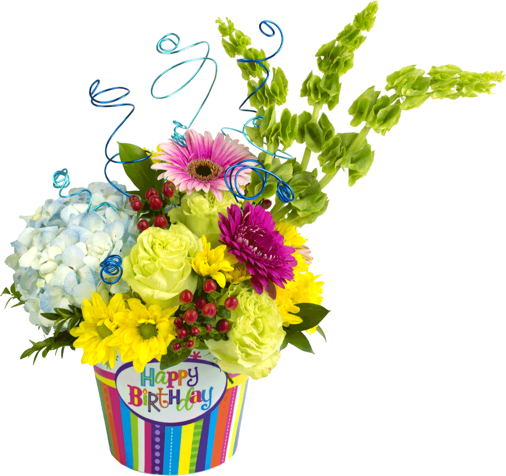 Colorful Birthday Flower Arrangement