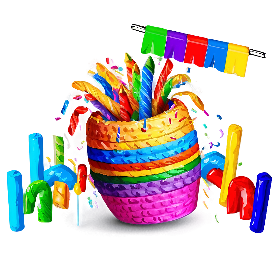 Colorful Birthday Pinata Png Iqb10