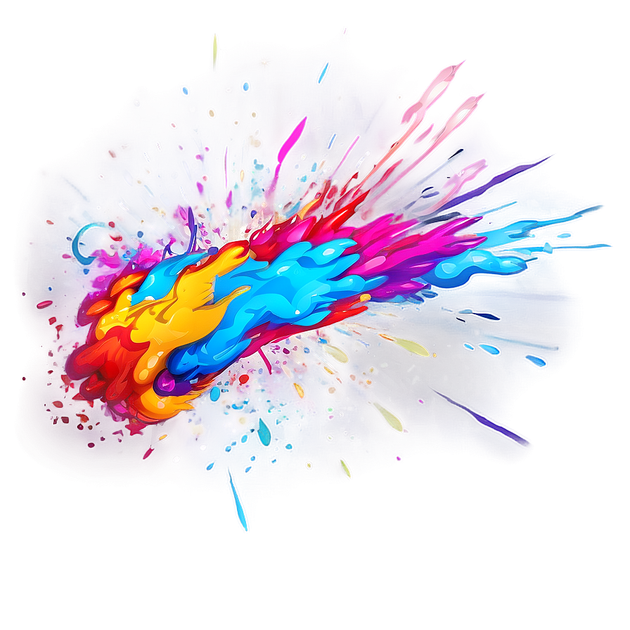 Colorful Blast Effect Png Euo57