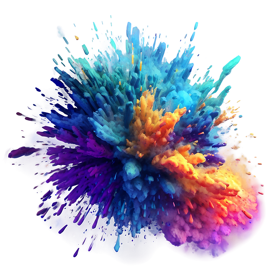 Colorful Blast Effect Png Ujn