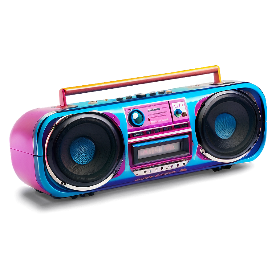 Colorful Boombox Png 05242024