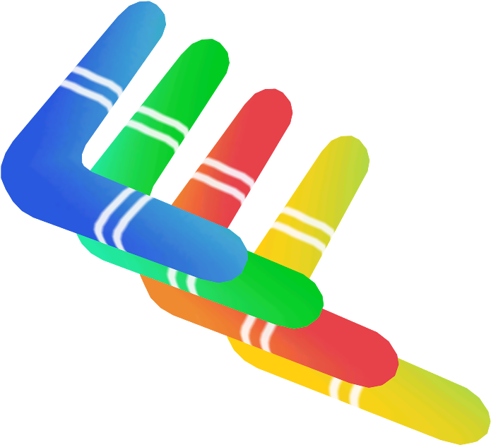 Colorful Boomerang Graphic