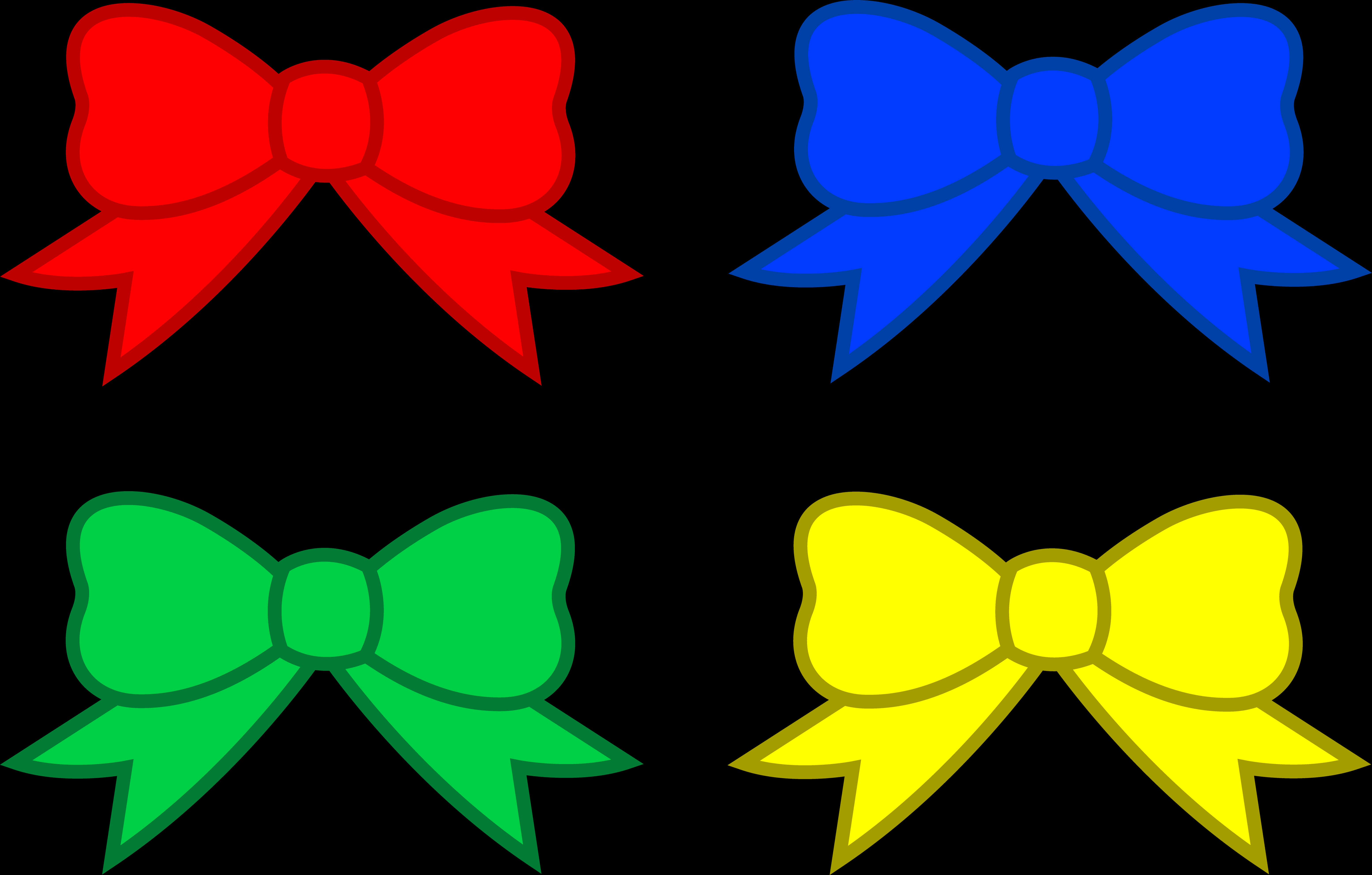 Colorful Bow Ribbon Set