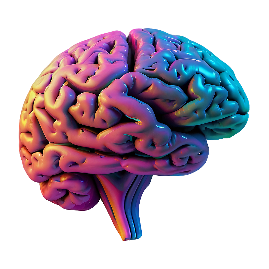 Colorful Brain Art Png 15