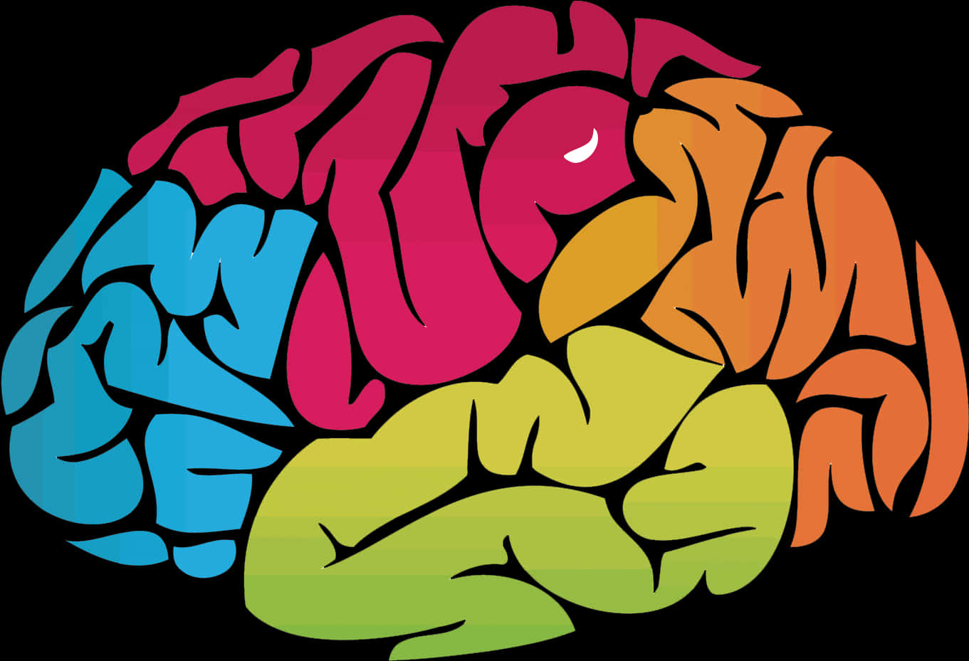 Colorful Brain Illustration