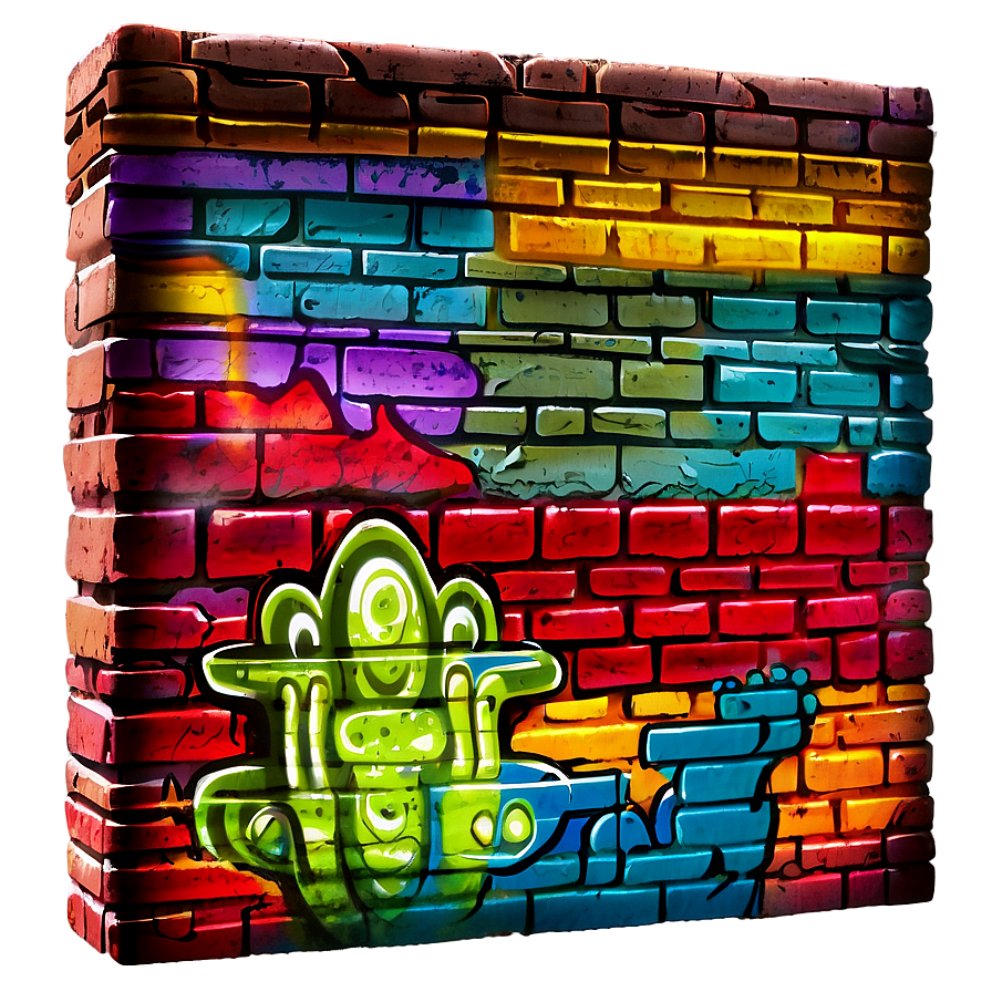 Colorful Brick Graffiti Png Cbl