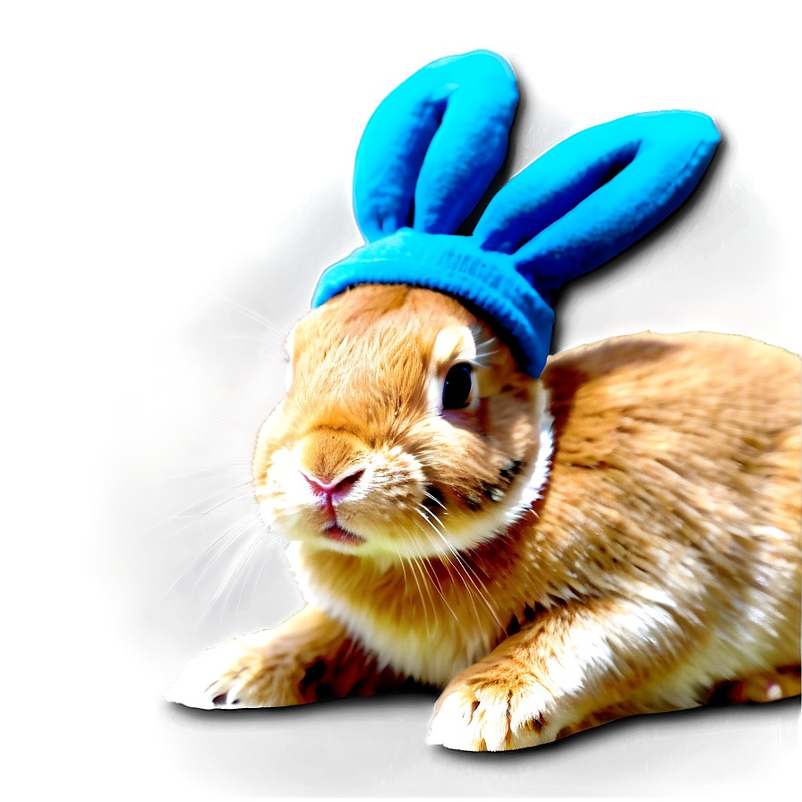 Colorful Bunny Hat Vibrant Png Lwh