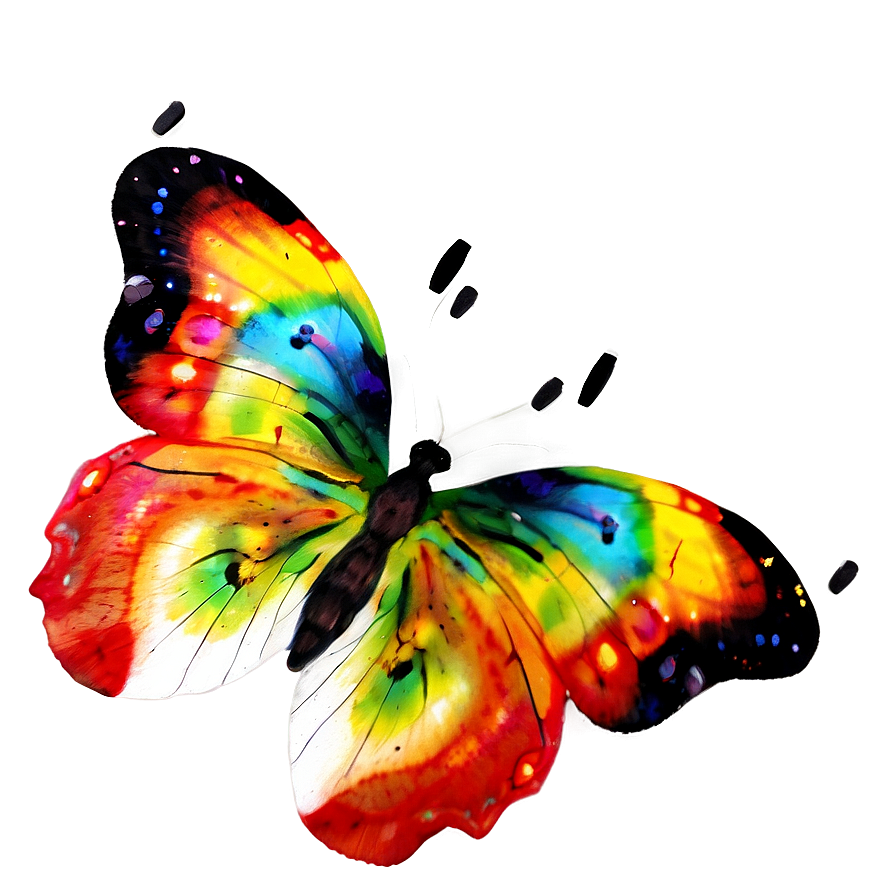 Colorful Butterflies Png Pkq