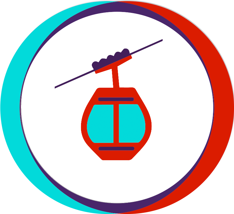 Colorful_ Cable_ Car_ Icon