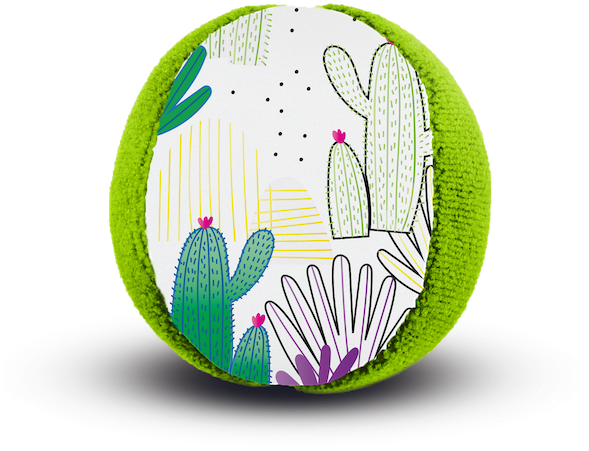 Colorful Cactus Pattern Sphere