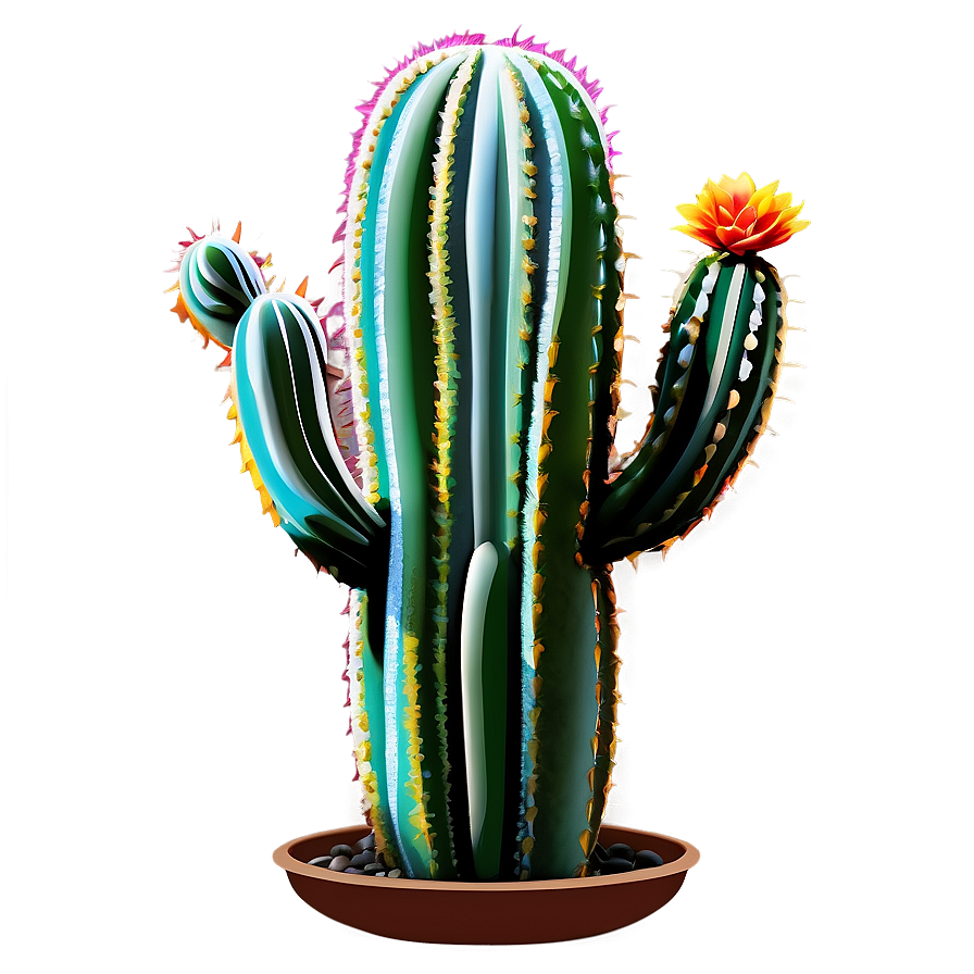 Colorful Cactus Png Tns