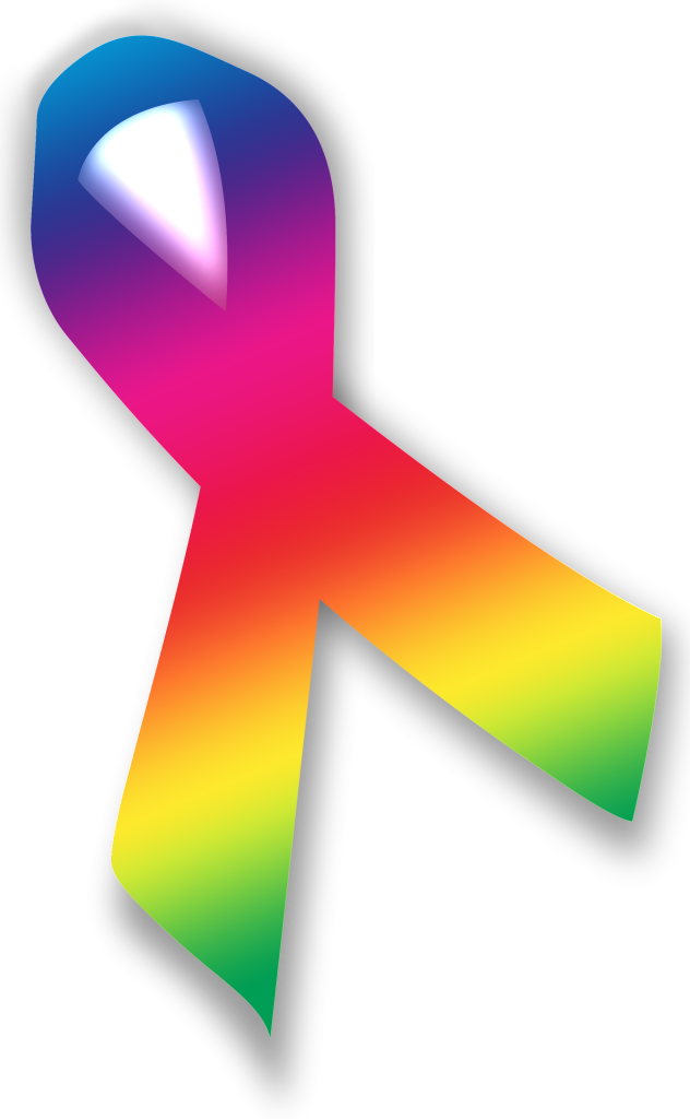 Colorful Cancer Awareness Ribbon