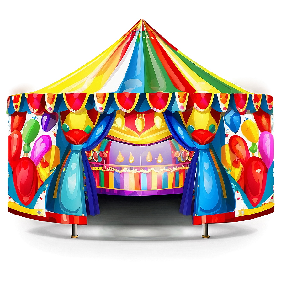 Colorful Carnival Tent Clipart Png Jqv29