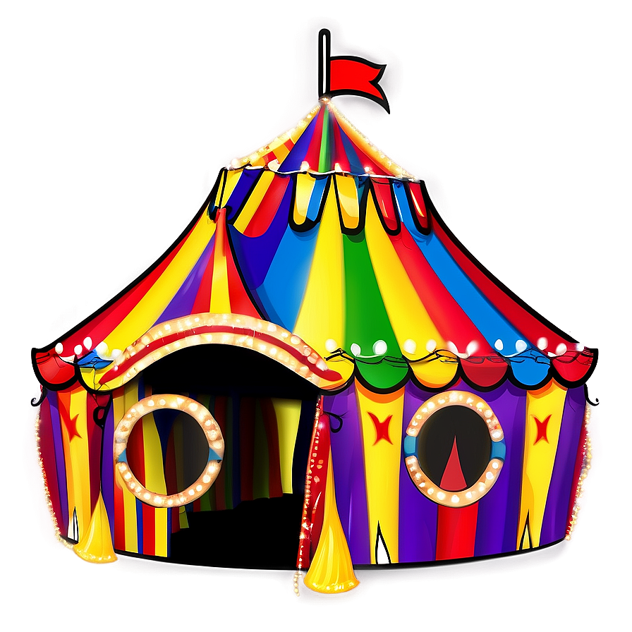 Colorful Carnival Tent Clipart Png Kxl62