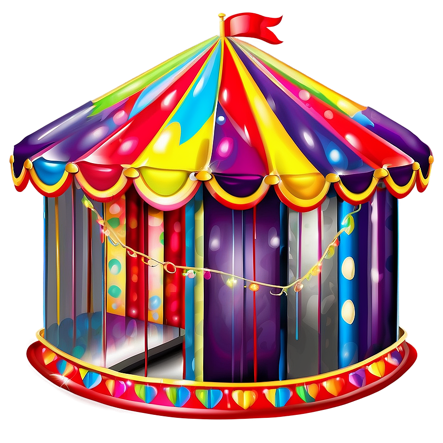 Colorful Carnival Tent Clipart Png Tqt