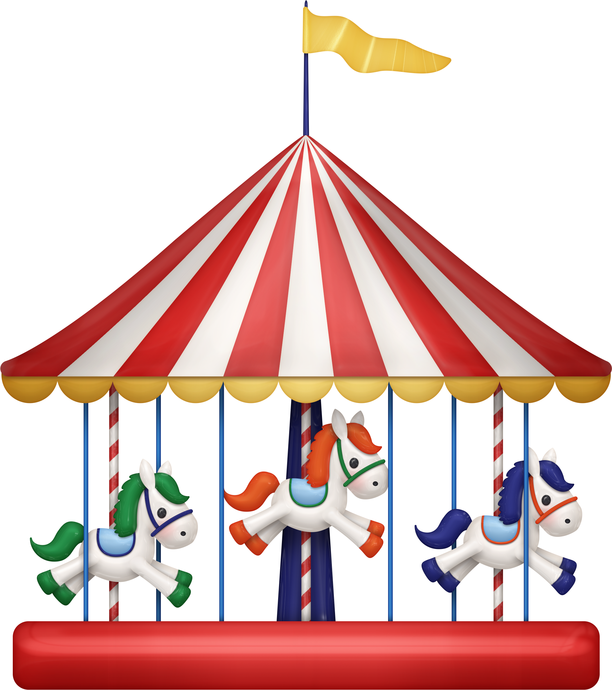 Colorful Carousel Illustration