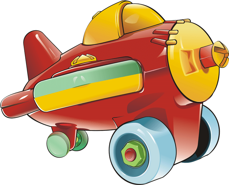 Colorful Cartoon Airplane Toy