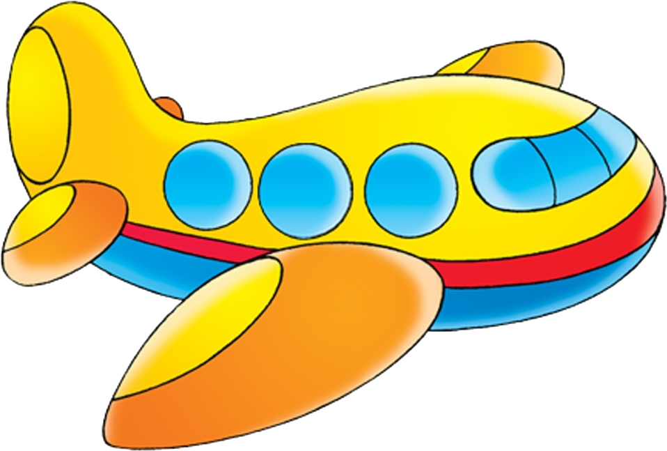 Colorful Cartoon Airplane