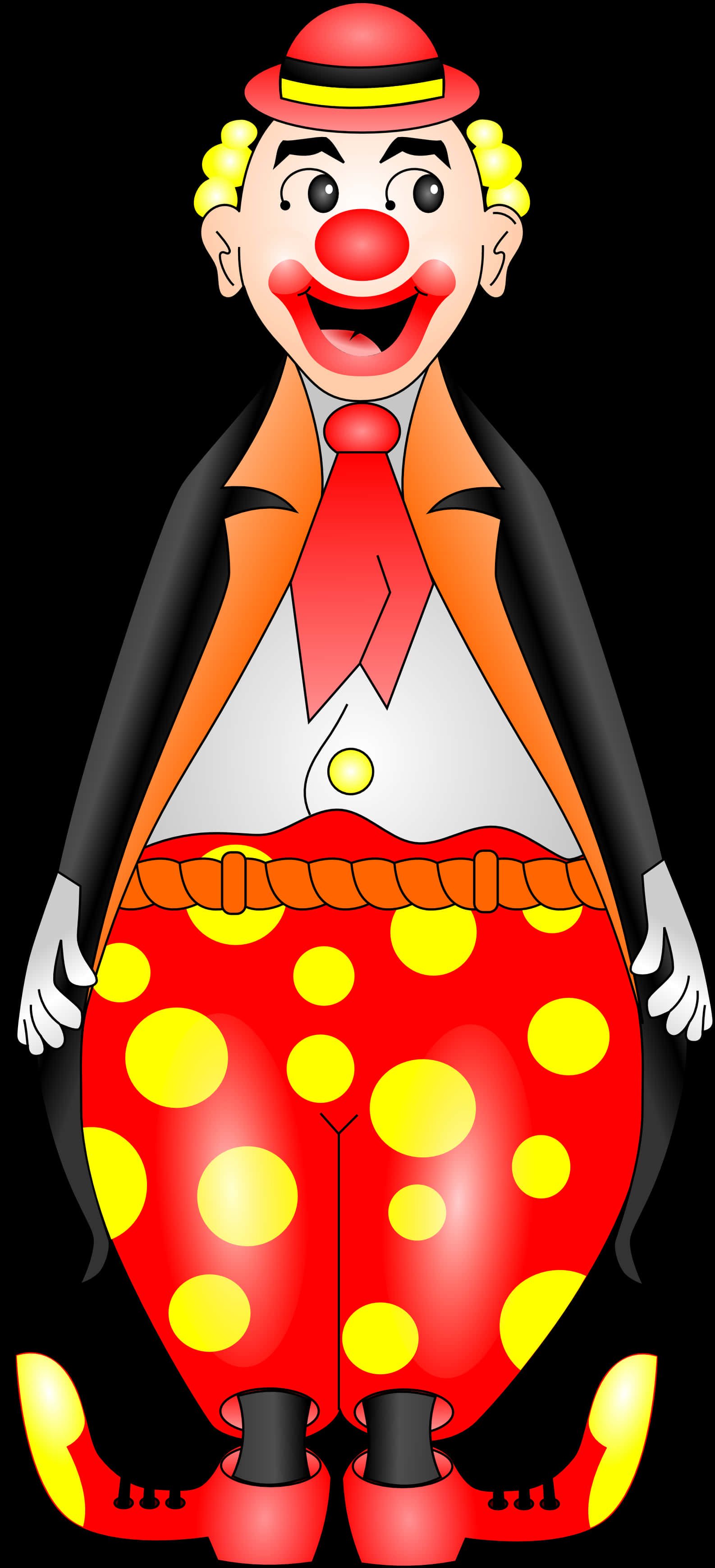 Colorful Cartoon Clown Illustration