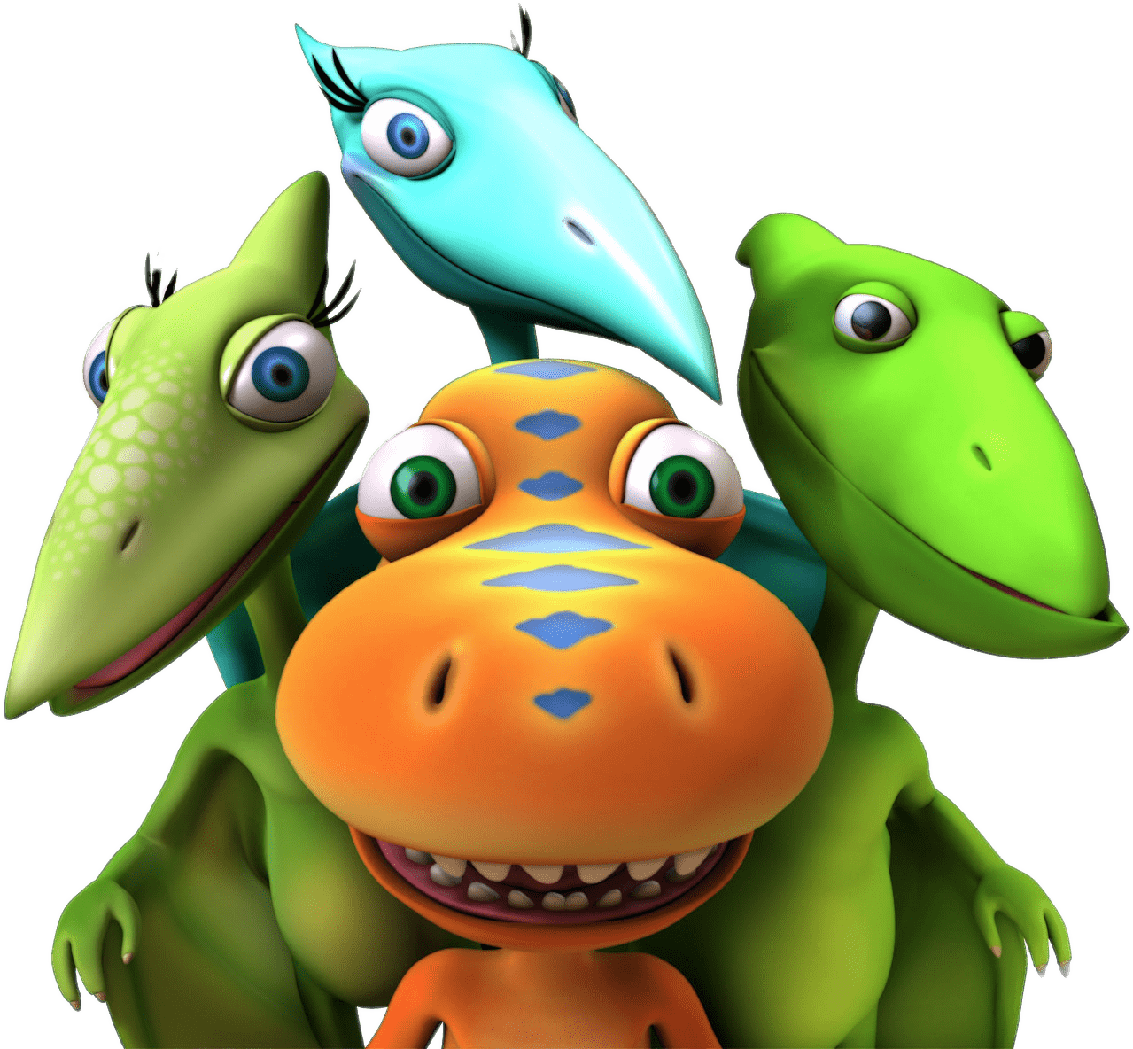 Colorful Cartoon Dinosaurs