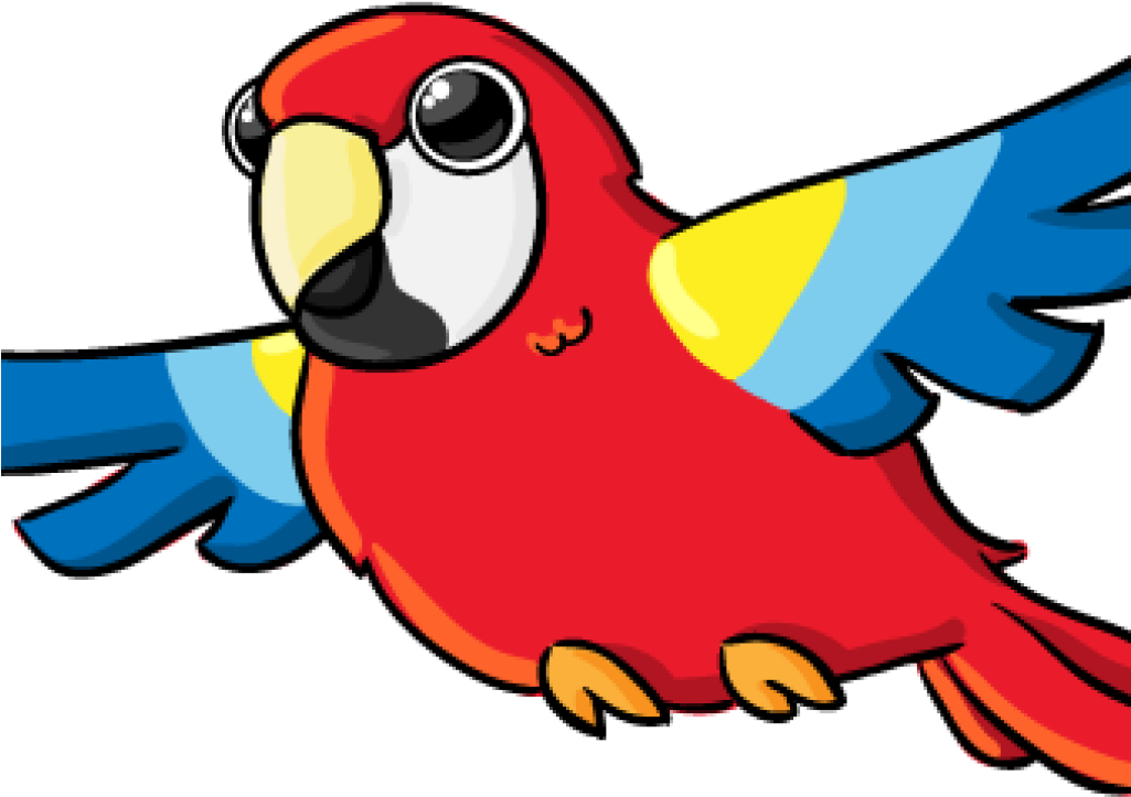 Colorful_ Cartoon_ Macaw_ Flying