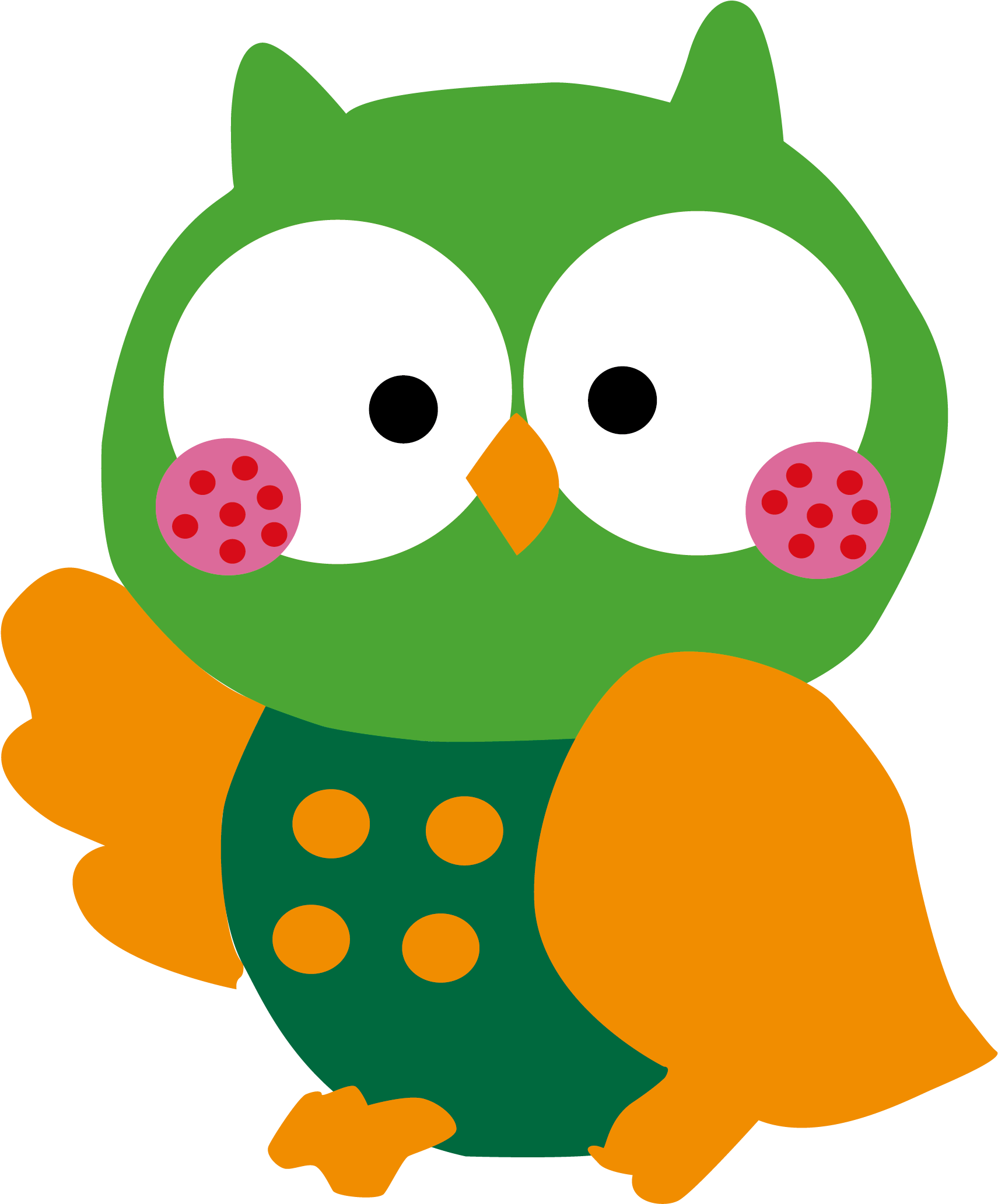 Colorful Cartoon Owl Illustration