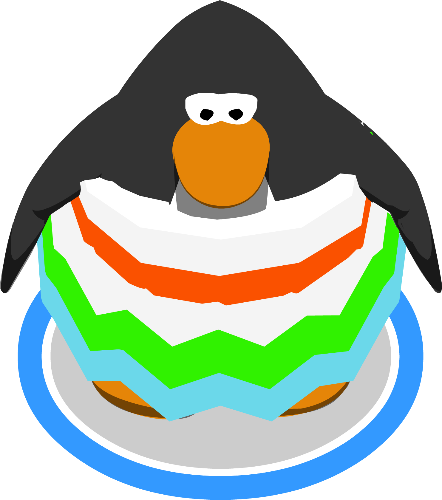 Colorful Cartoon Penguin Character