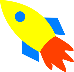 Colorful Cartoon Rocket Illustration