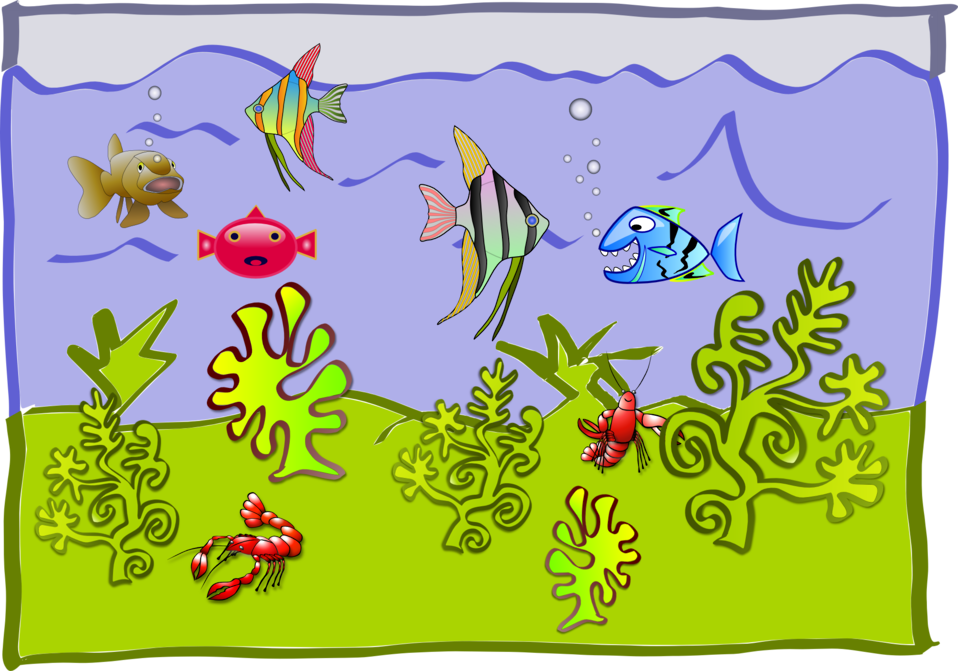 Colorful Cartoon Underwater Scene