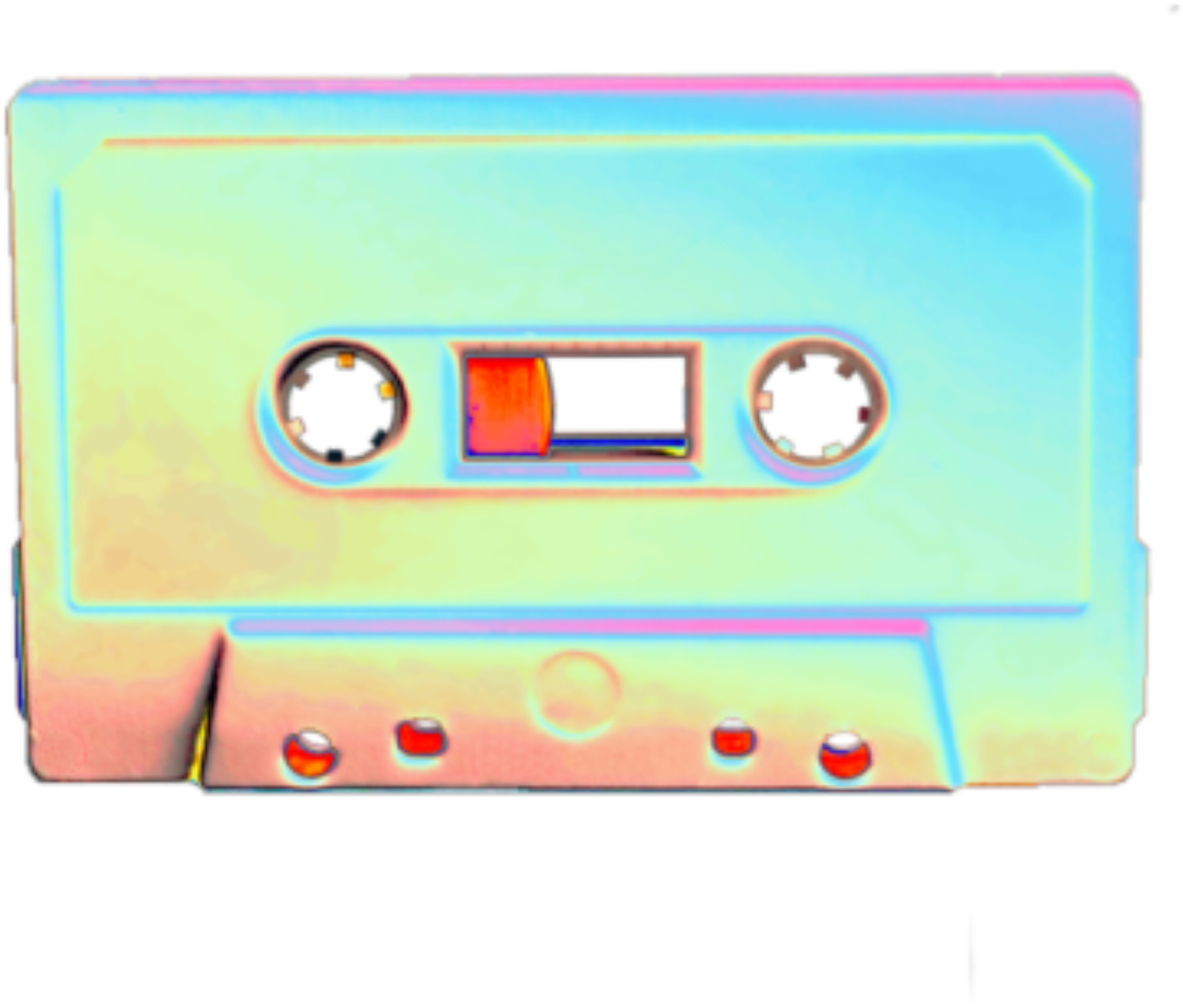 Colorful Cassette Tape Art