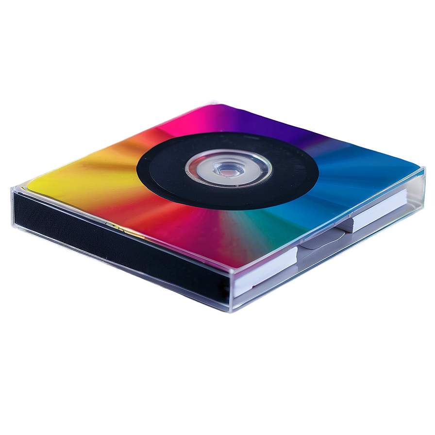 Colorful Cd Case Mockup Png Var97