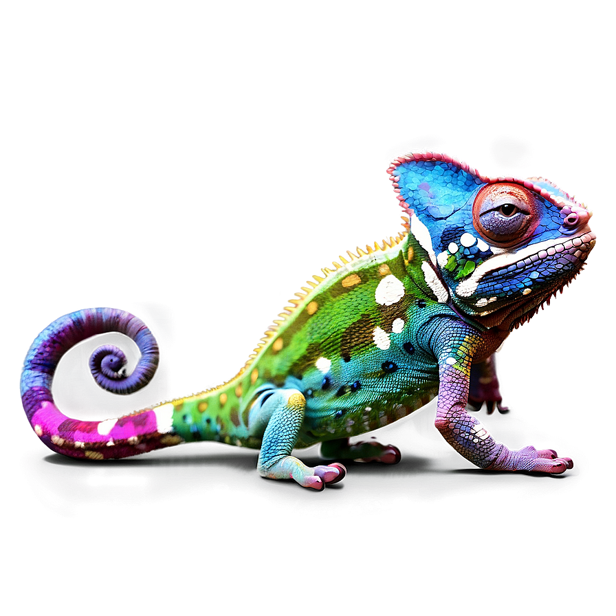 Colorful Chameleon Png 05062024