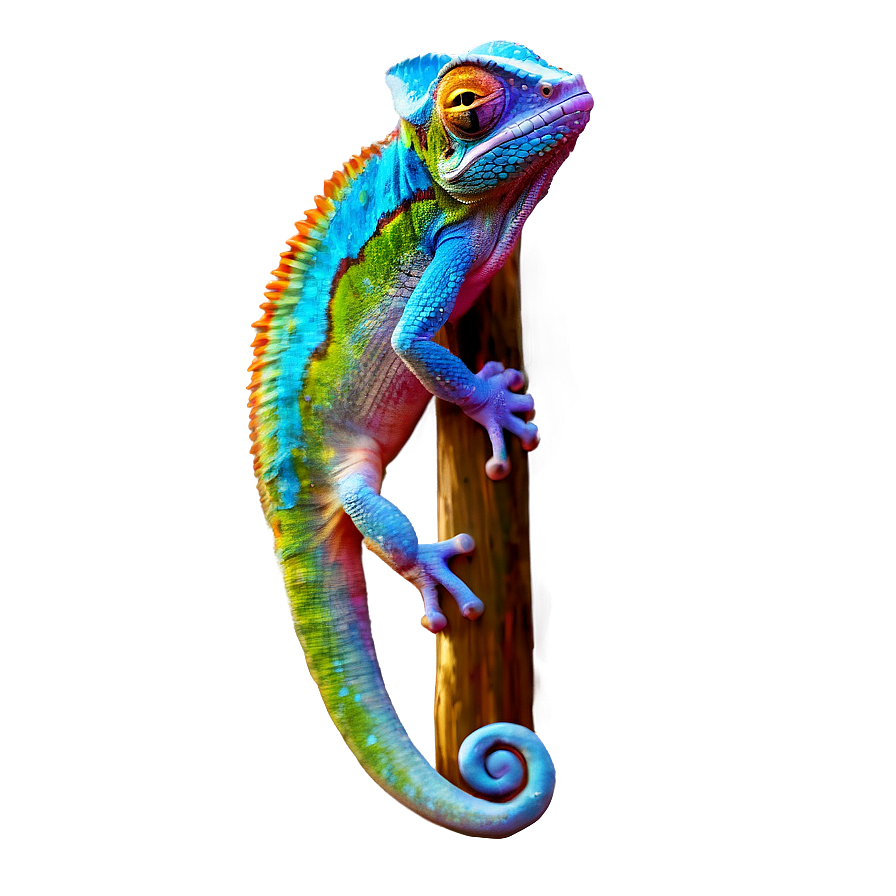 Colorful Chameleon Png Ixu