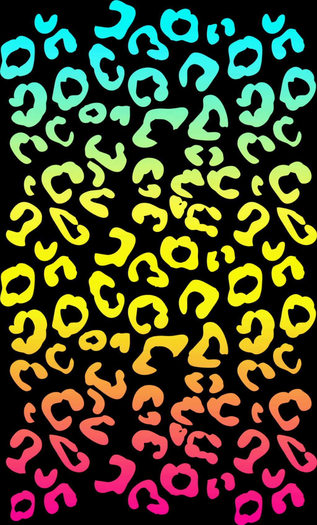 Colorful Cheetah Print Pattern