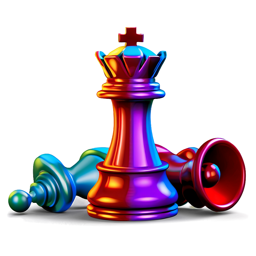 Colorful Chess Pieces Variation Png 05252024