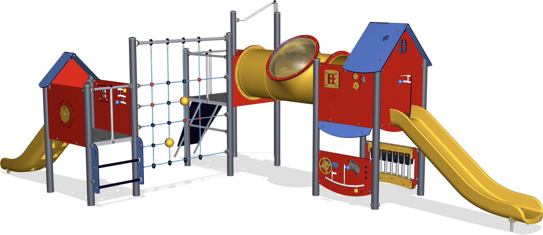 Colorful Childrens Playground Equipment