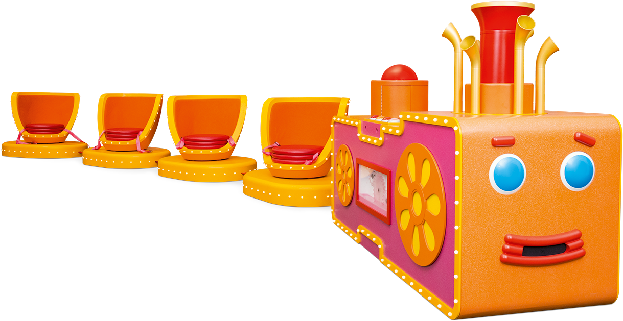 Colorful Childrens Train Ride