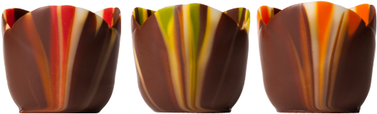 Colorful Chocolate Cups