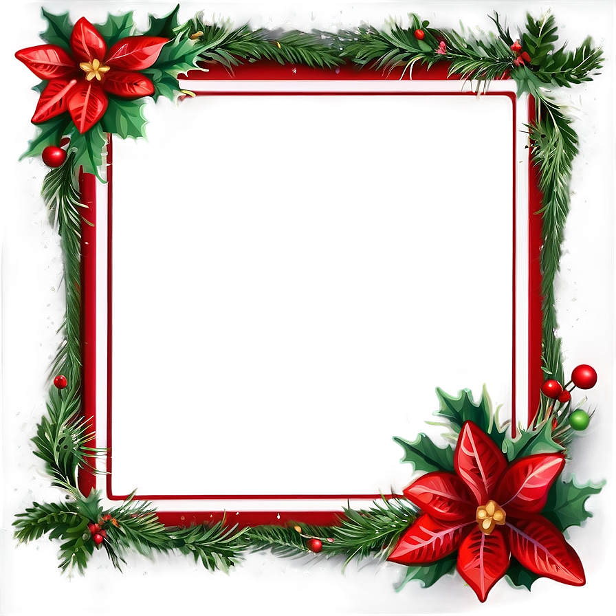 Colorful Christmas Border Png Oaf16