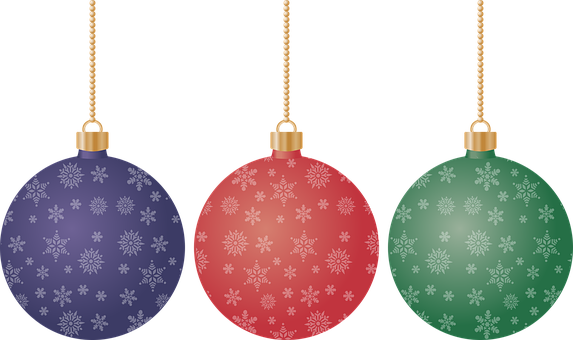 Colorful Christmas Ornaments