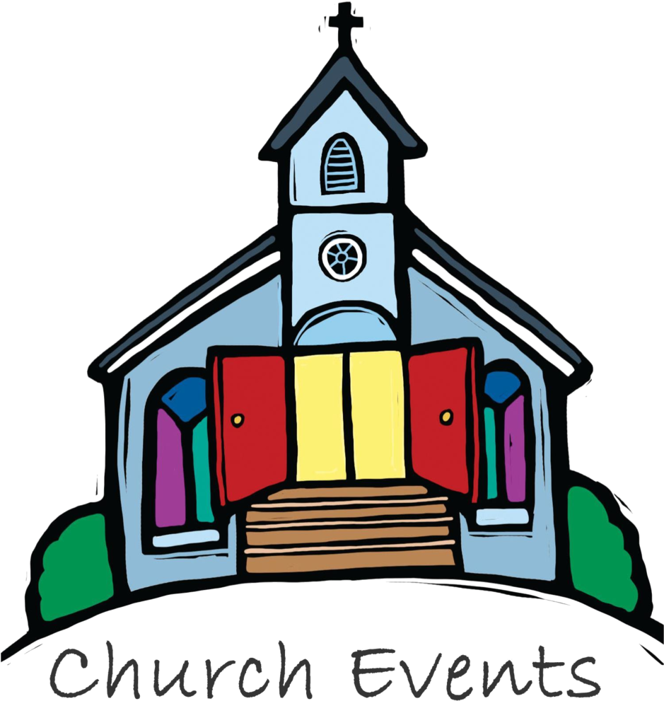 Colorful Church Events Clipart