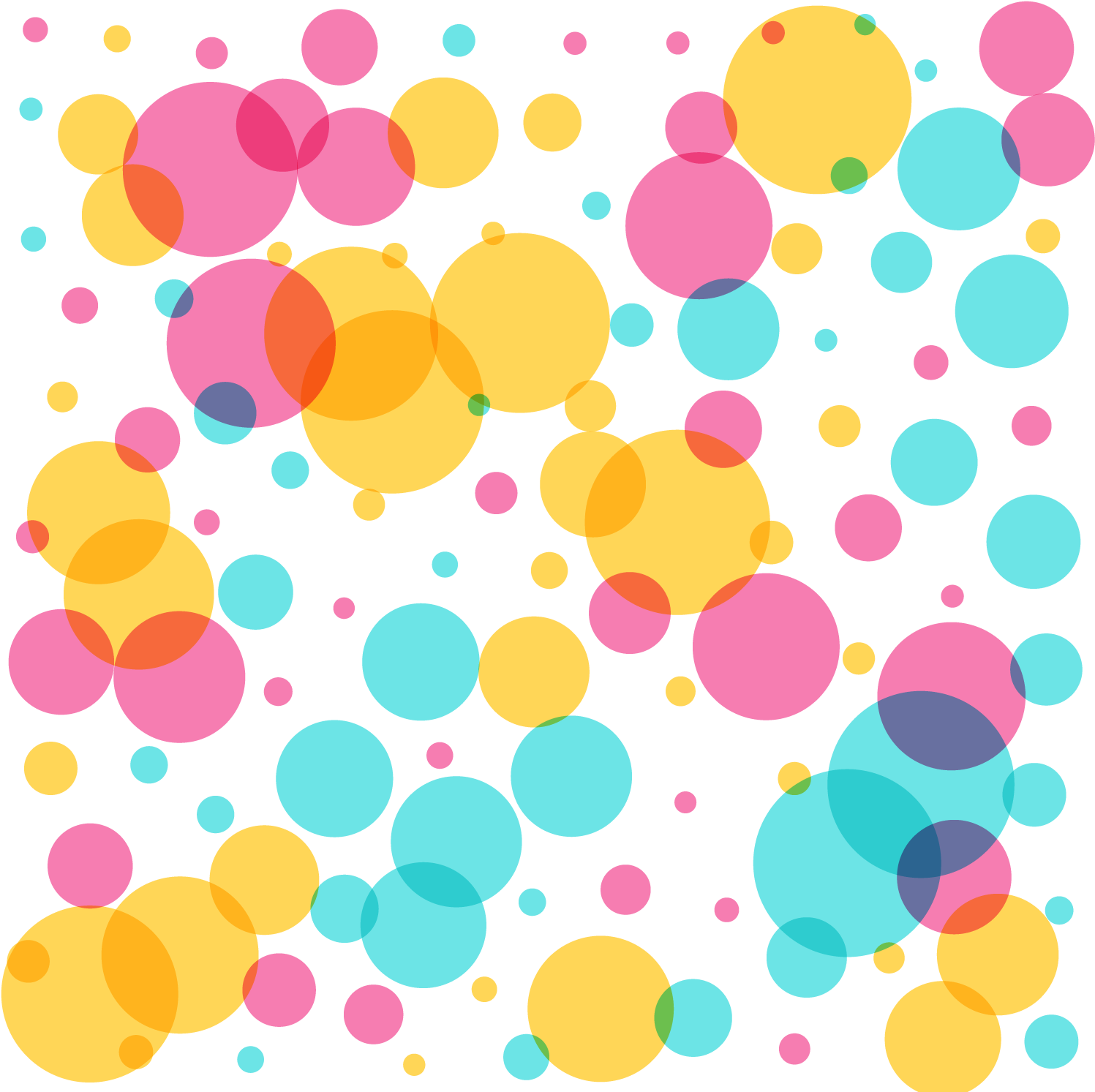 Colorful Circles Pattern Background