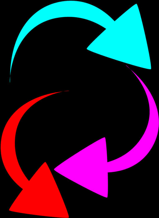 Colorful Circular Arrows Graphic