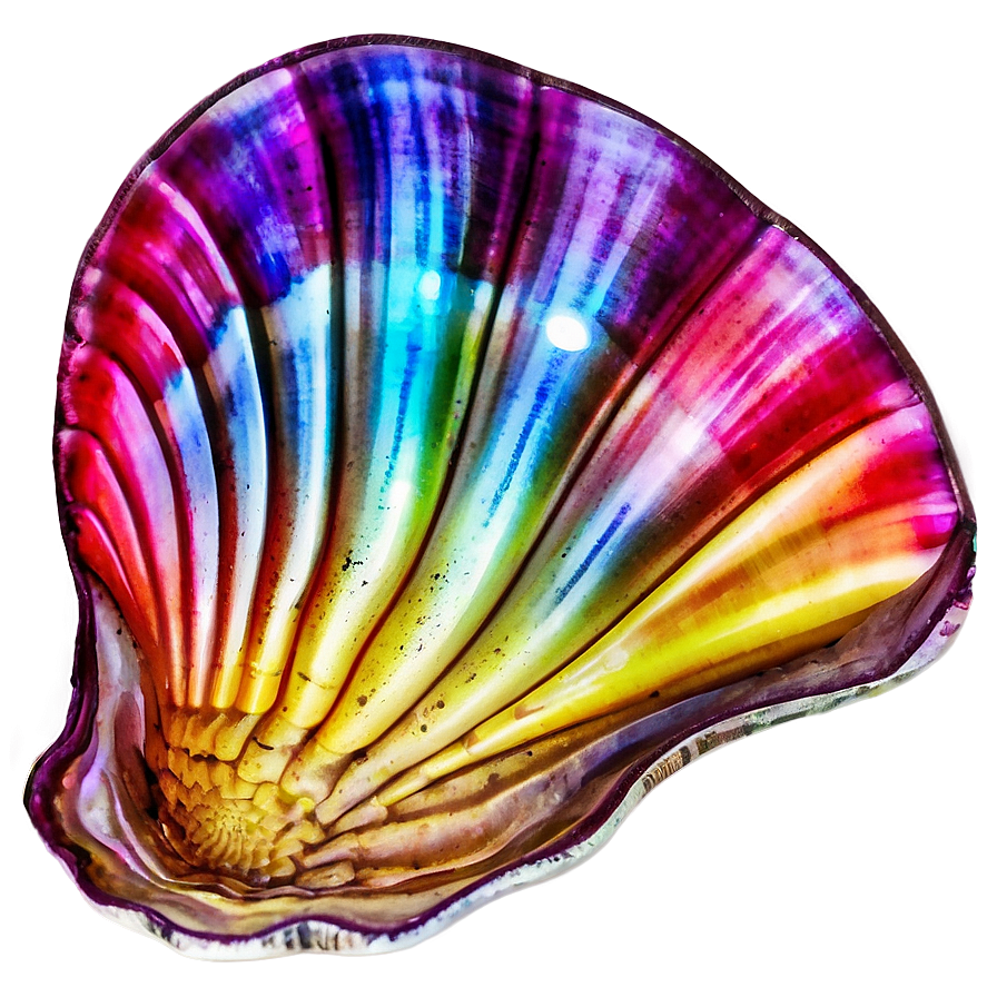 Colorful Clam Artwork Png 05242024