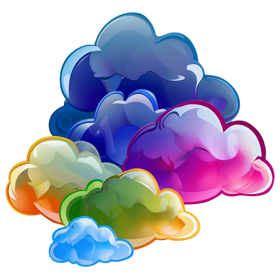 Colorful Cloud Cartoon Png 06122024